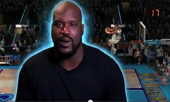 Shaq pokazuje wsady w NBA Jam