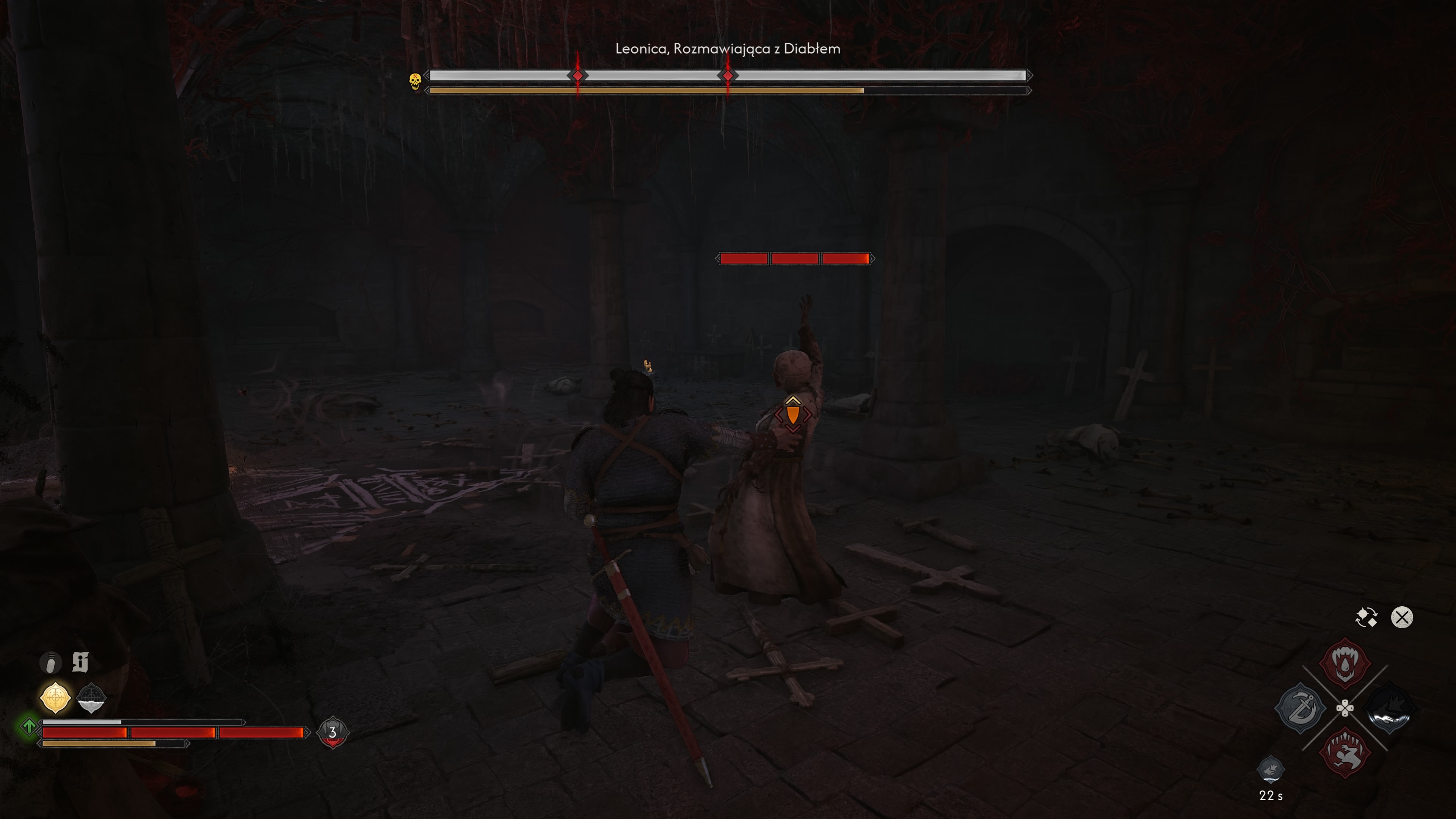 The Blood of Dawnwalker - Echa uśpionych dzwonów: Anca, klasztor, Leonica, biblioteka, kaplica, dzwonnica, infimeria, klucze, katakumby