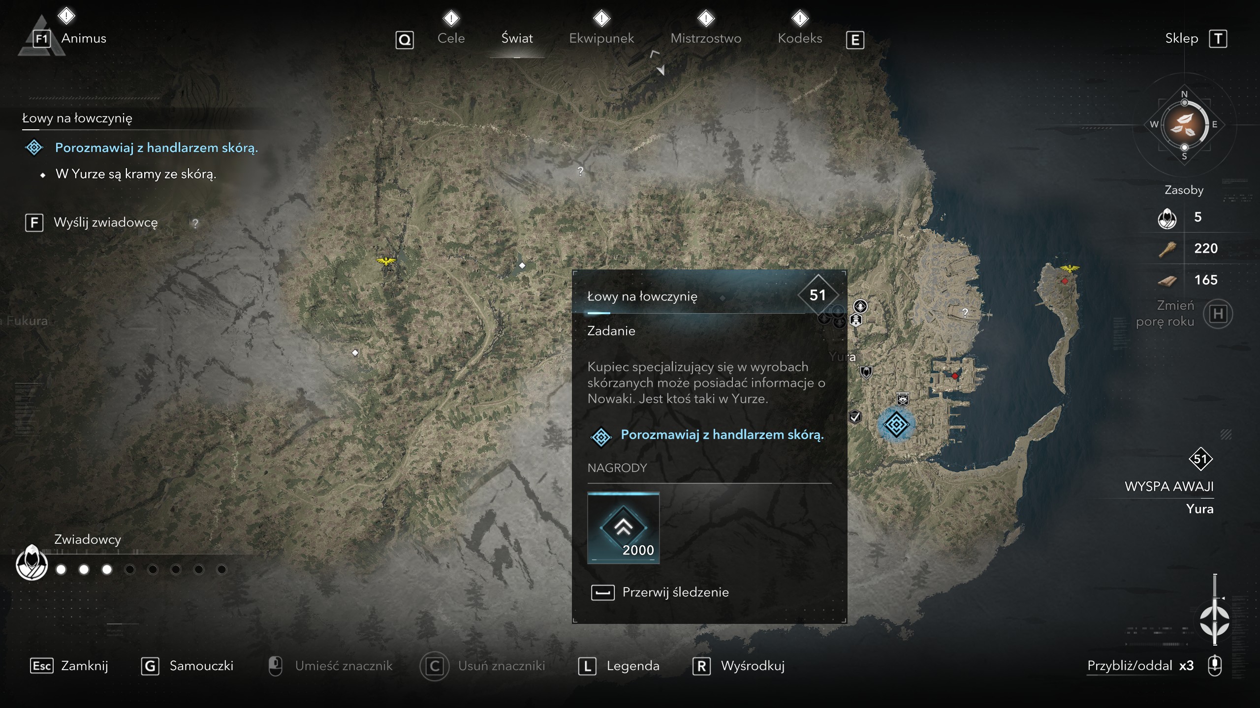 Assassin's Creed Shadows - Łowy na łowczynię: Nowaki, handlarz skórą