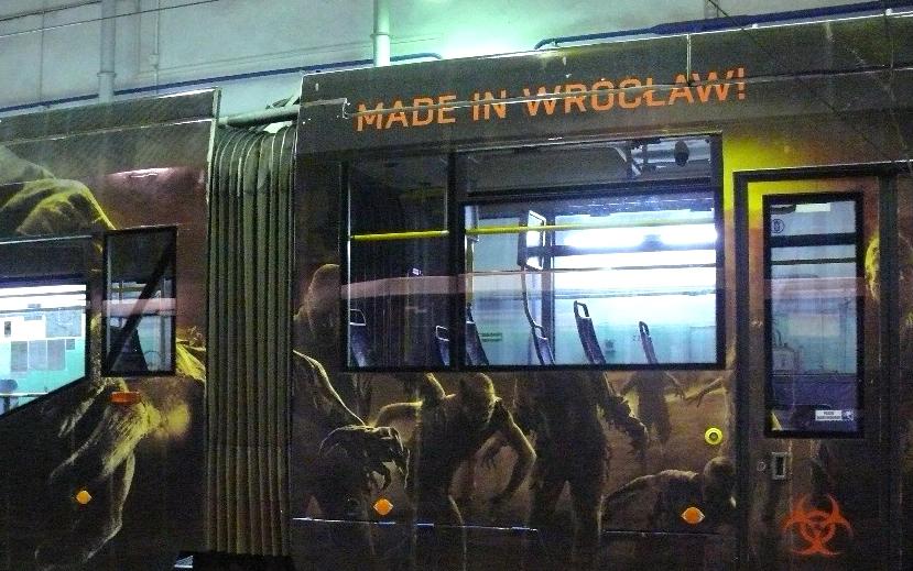 We Wrocławiu jeżdżą tramwaje z zombie - akcja reklamowa Dying Light