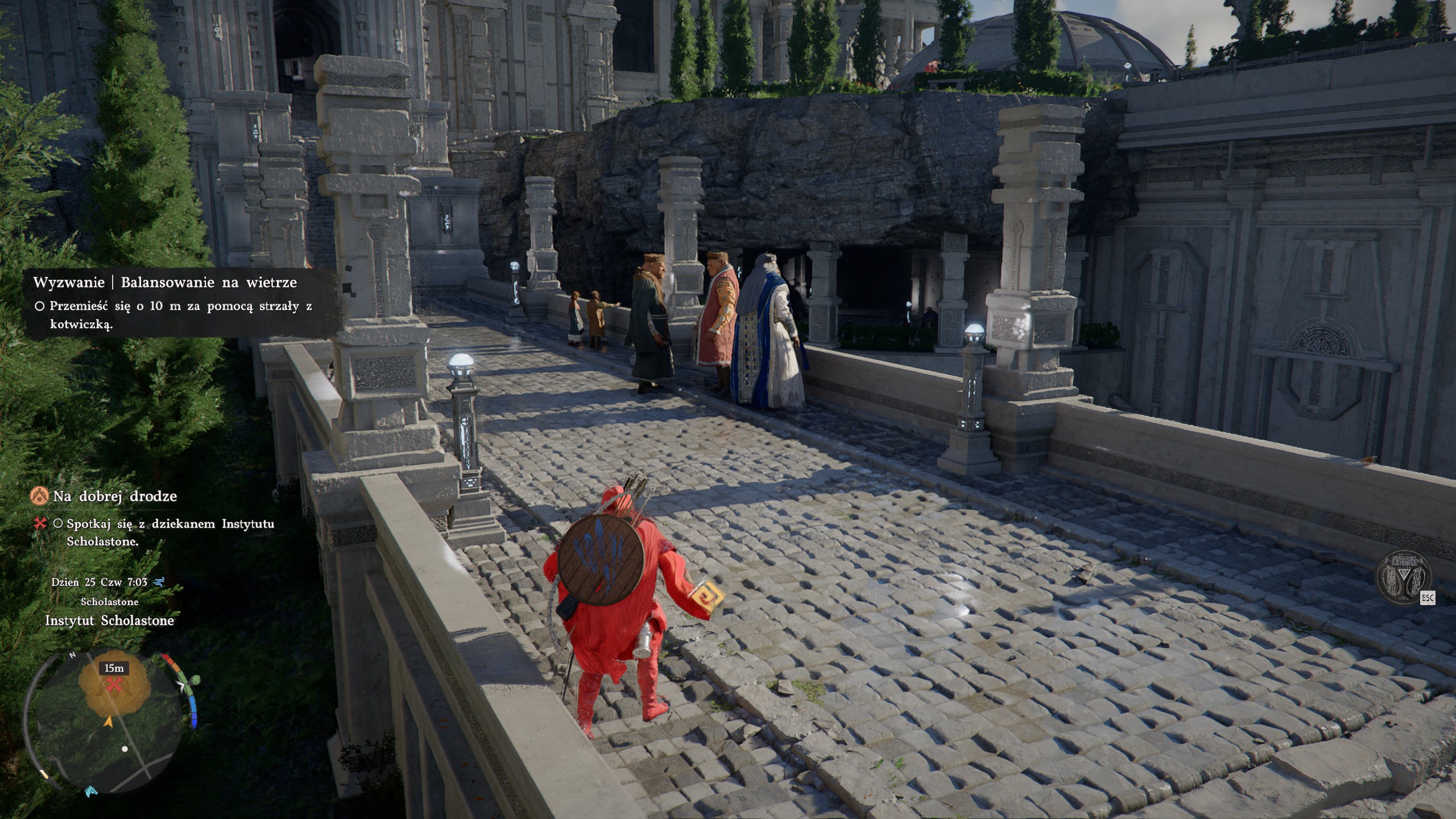 Crimson Desert - Słowa Alustina, Na dobrej drodze: Paser, Scholastone, Instytut, dziekan