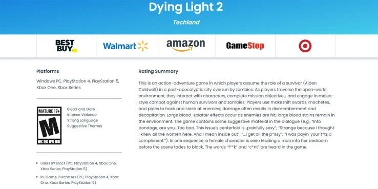 Dying Light 2 będzie bardzo brutalne. Ocena ESRB potwierdza sceny gore i mnóstwo krwi
