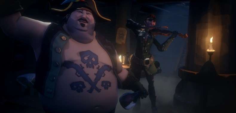 Sea of Thieves. Gameplay przedstawia rozgrywkę cross-platformową, piękną oprawę i walkę piratów