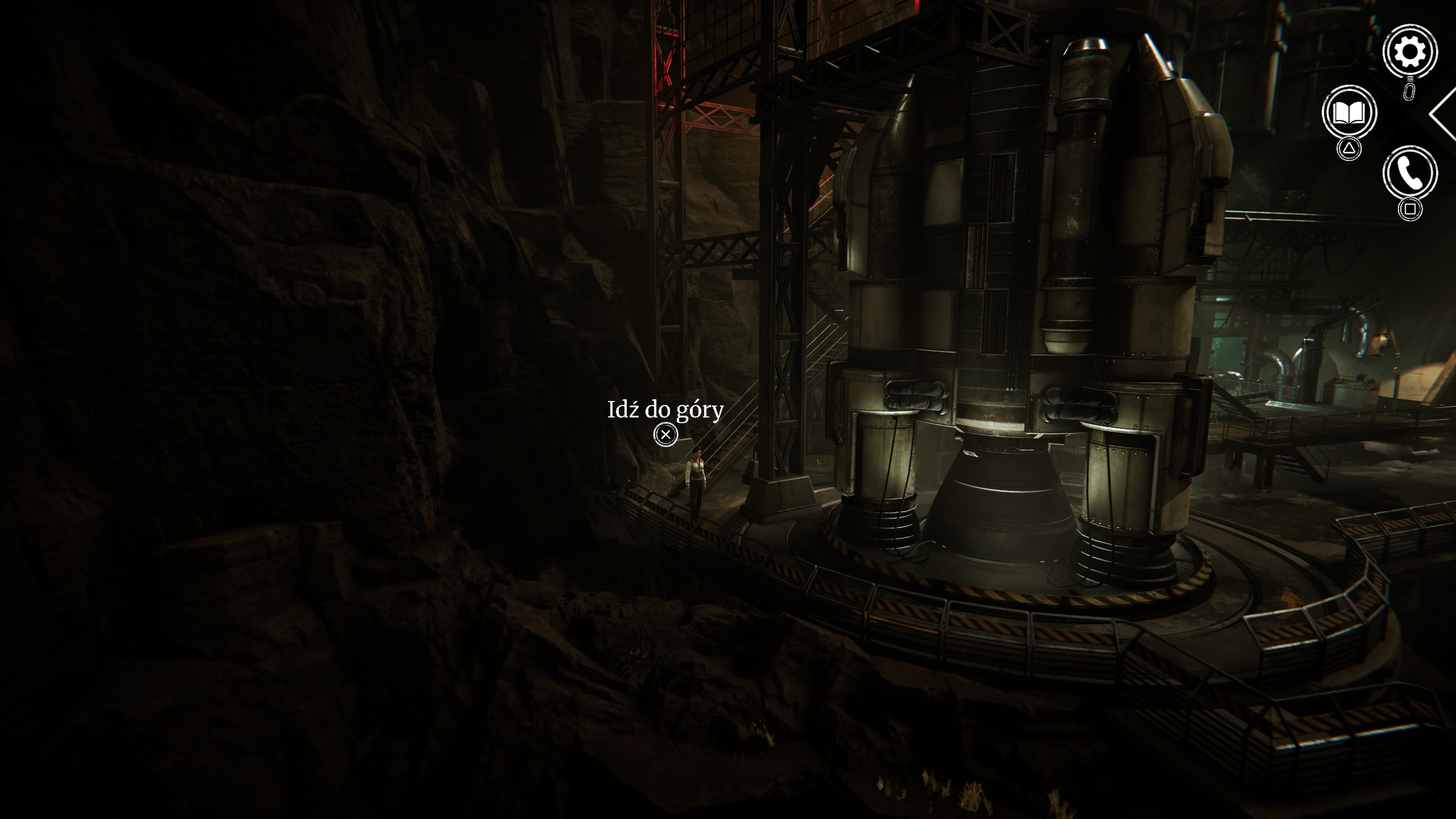 Syberia Remastered - Kosmodrom: pijany żołnierz, Borys, maszyna, sterowiec, platforma startowa, konsola