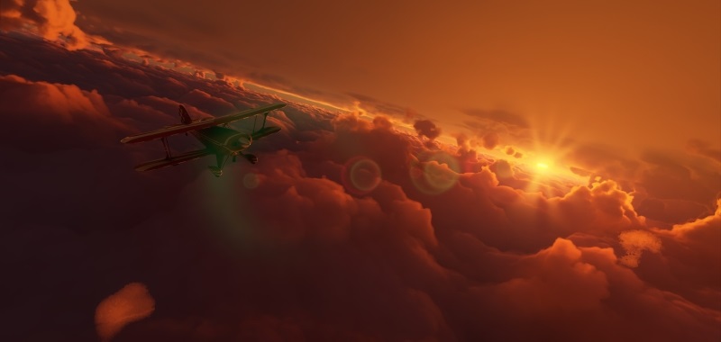 Microsoft Flight Simulator ponownie zachwyca. Niesamowite przeloty nad Huraganem Laura