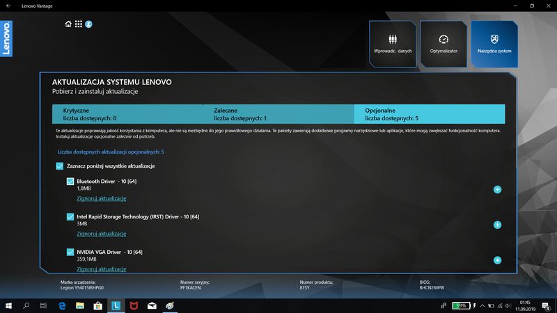 Lenovo Legion Y540 - recenzja sprzętu. Niedrogi laptop na którym da się pograć!