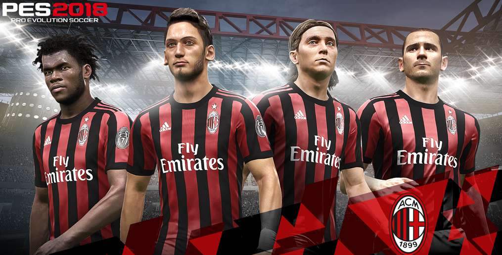PES 2018. Milan nowym partnerem, Konami pokazało nowe twarze w grze