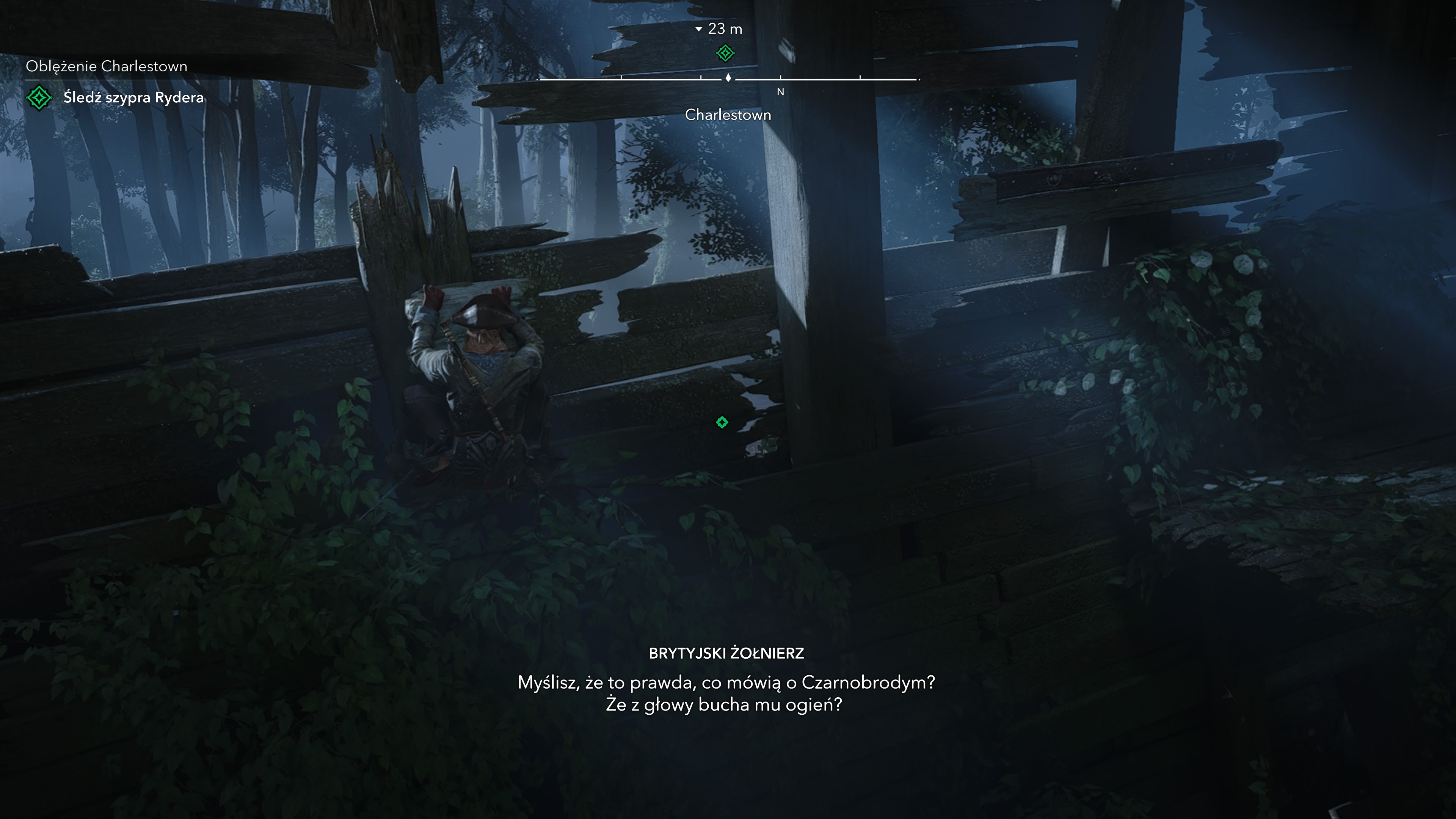 Assassin's Creed Black Flag Resynced - Oblężenie Charlestown: kanonierka, posterunek, Ryder, kapitan