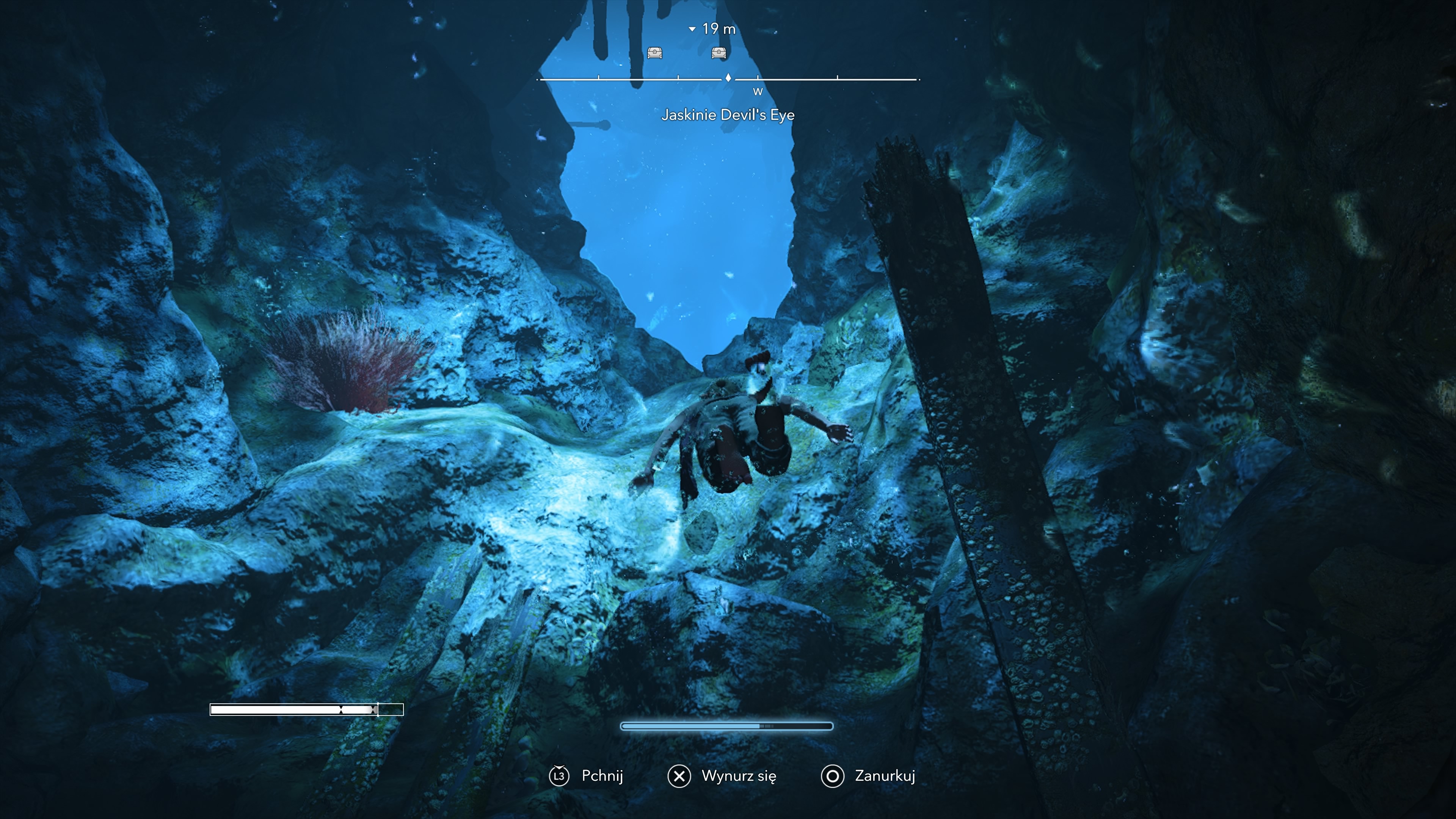 Assassin's Creed Black Flag Resynced - Jaskinia Devil's Eye: skrzynie i sekrety