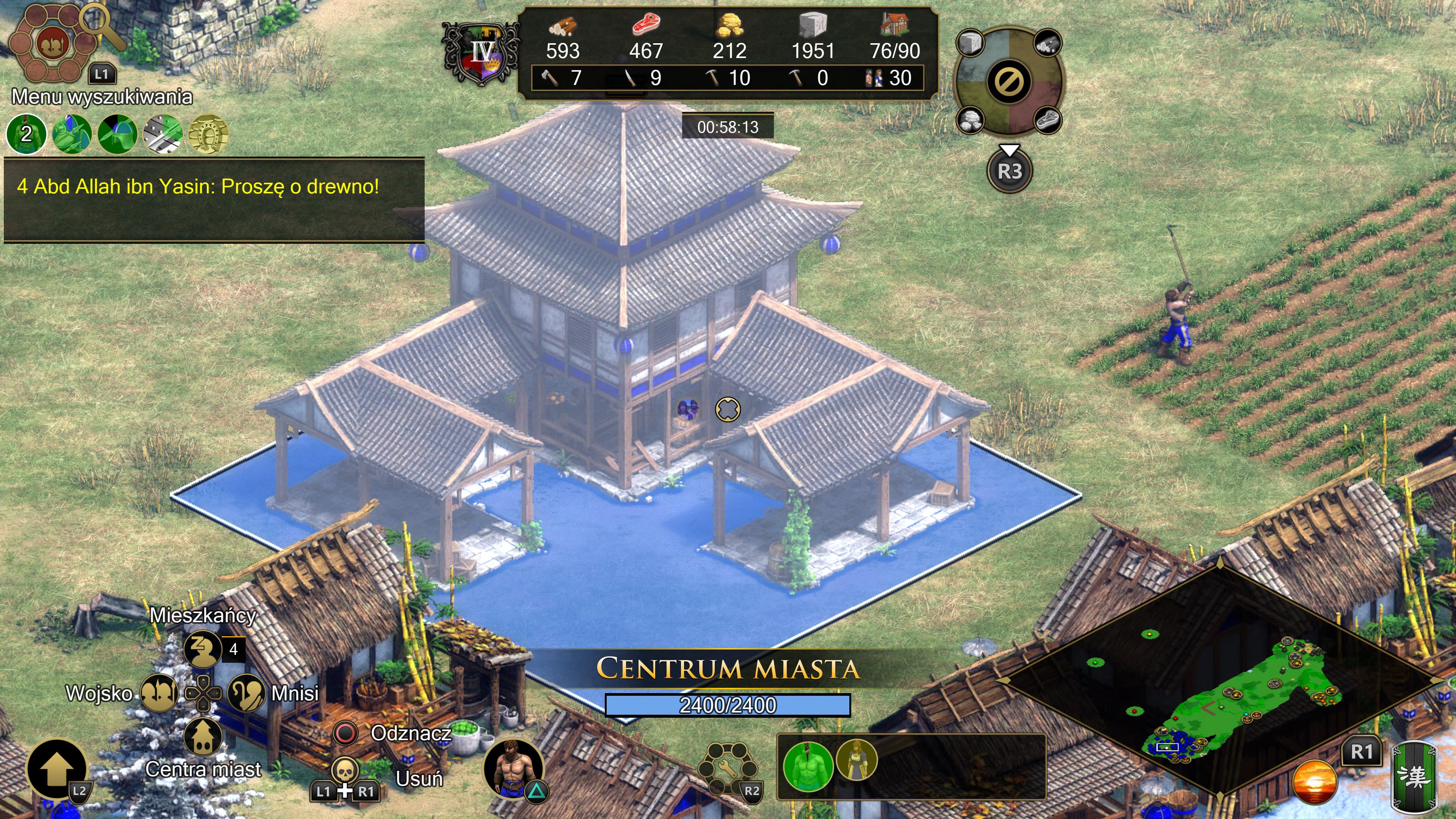 Age of Empires II: Definitive Edition - centrum miasta