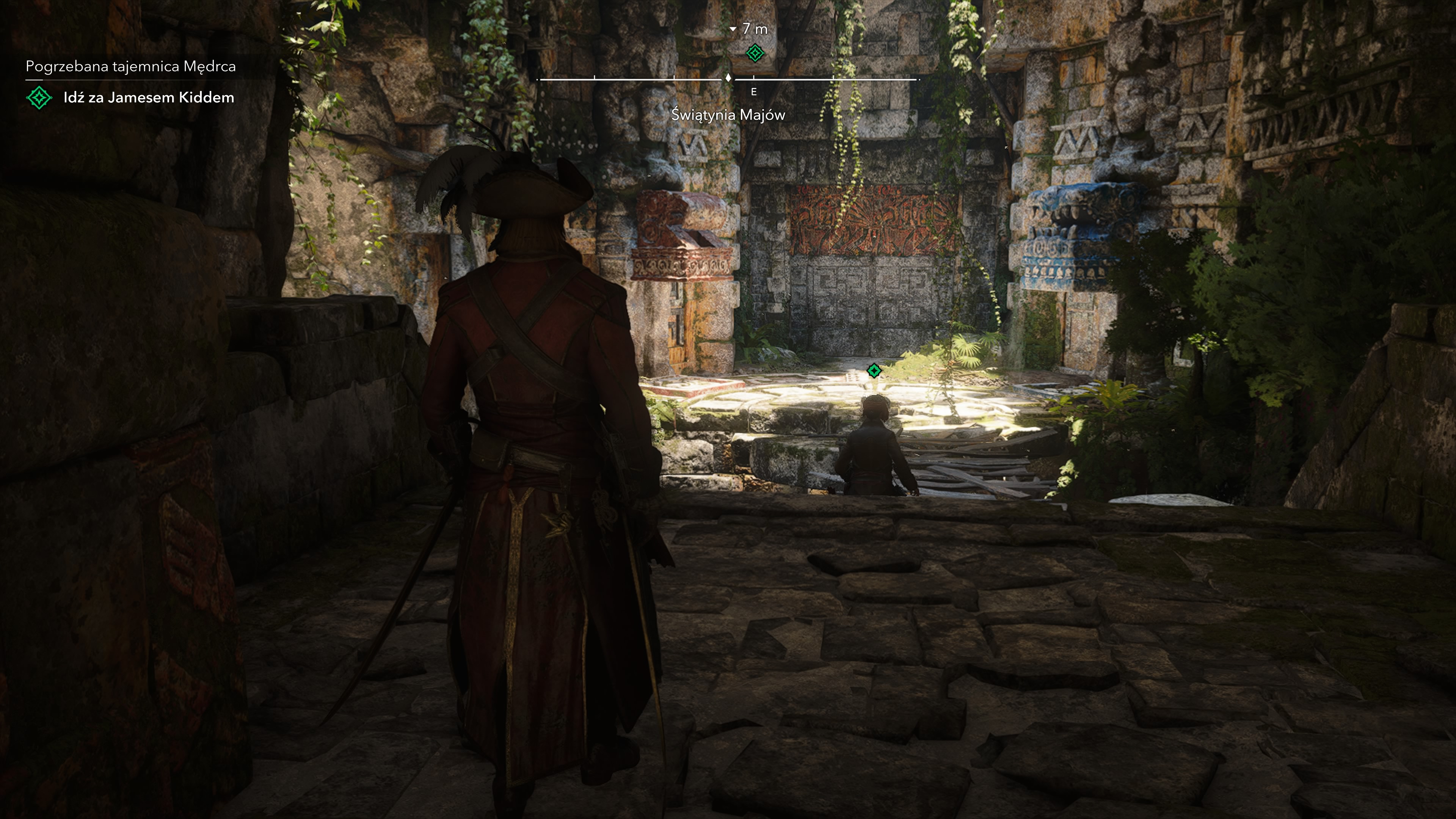 Assassin's Creed Black Flag Resynced - Pogrzebana tajemnica Mędrca: świątynia Majów, głazy, dźwignia