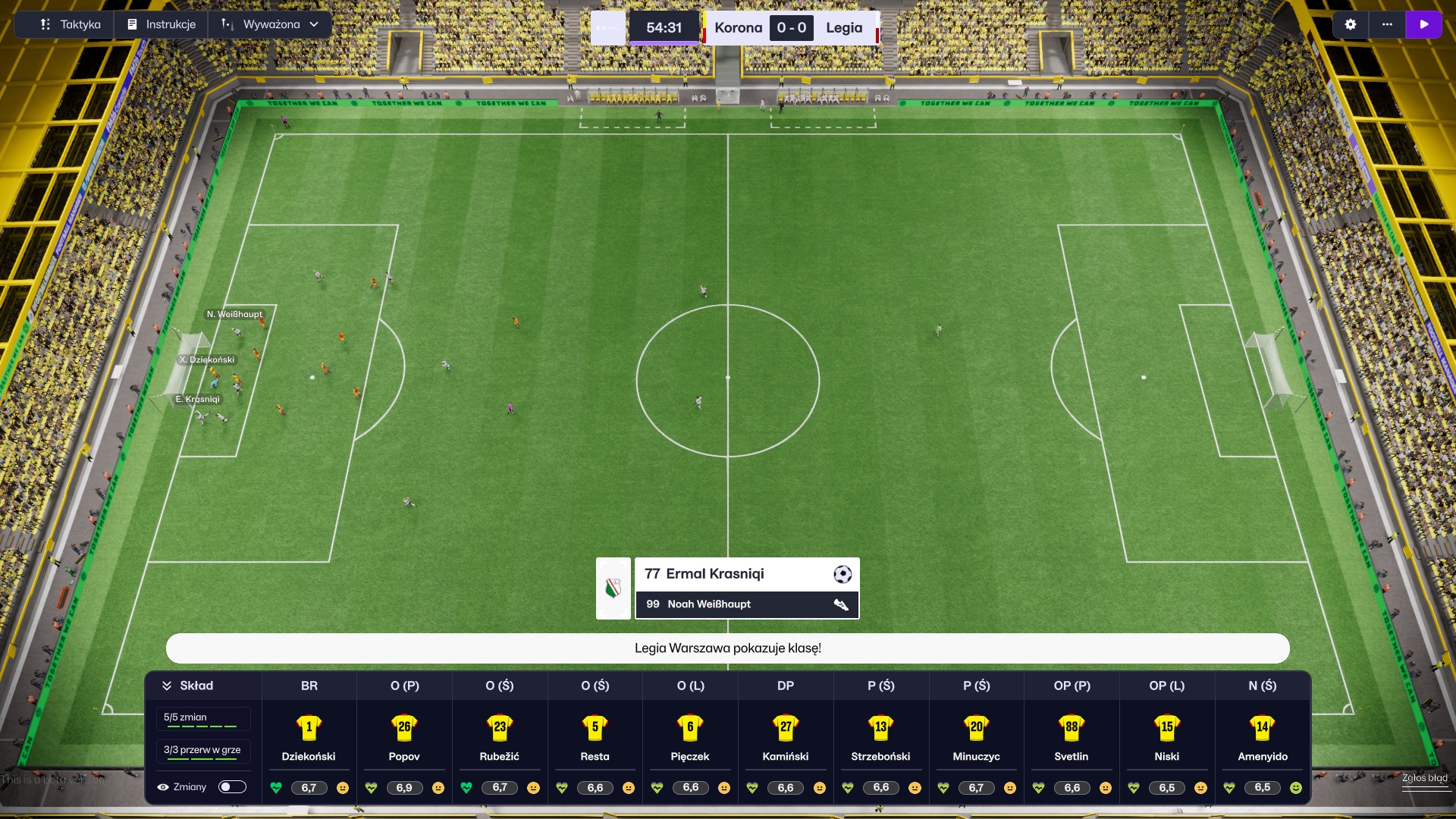 FM26 - widok meczowy