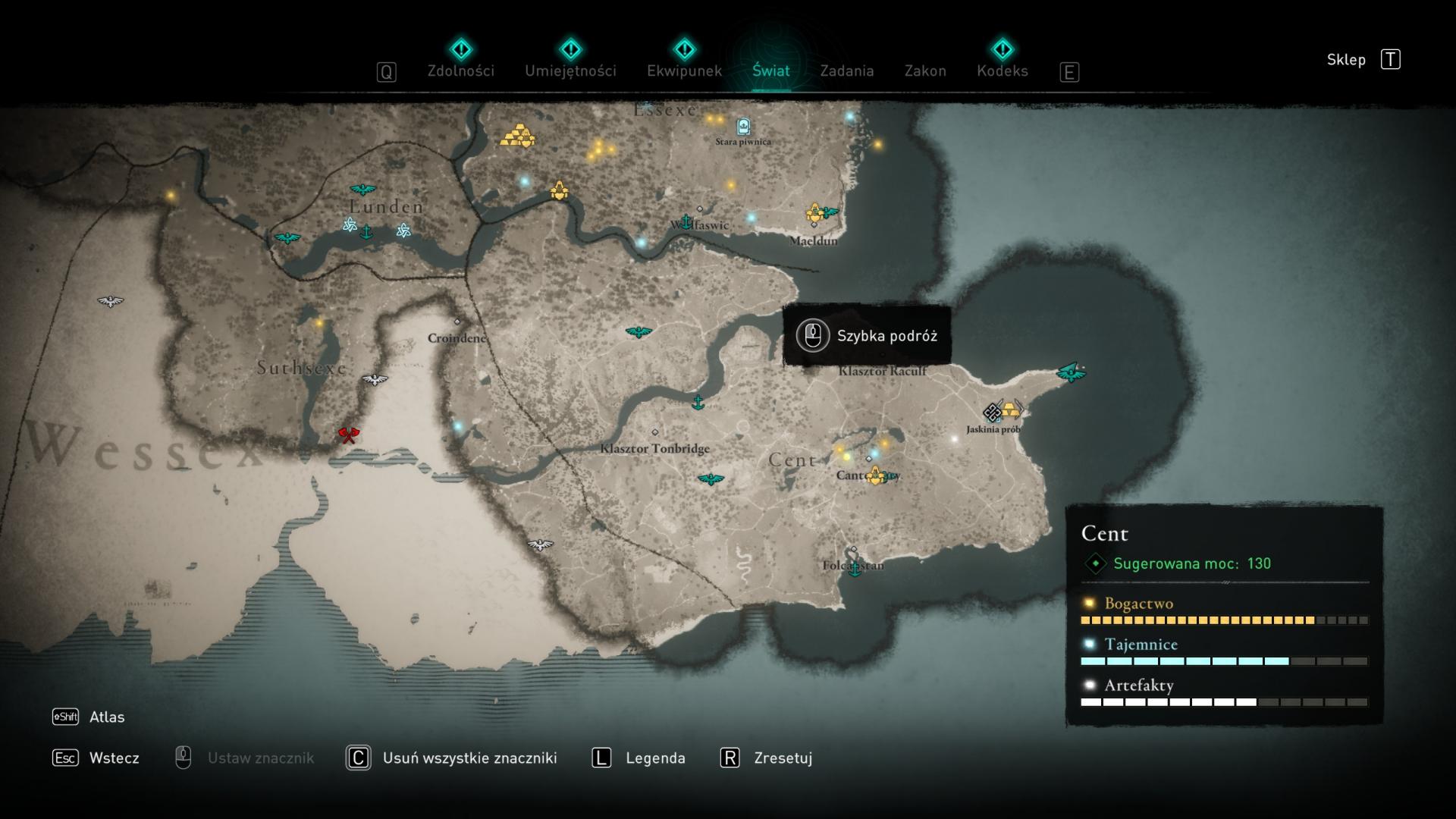 Assassin's Creed Valhalla - Sciropescire, Cent, Essexe, Asgard (Przeklęte miejsca)