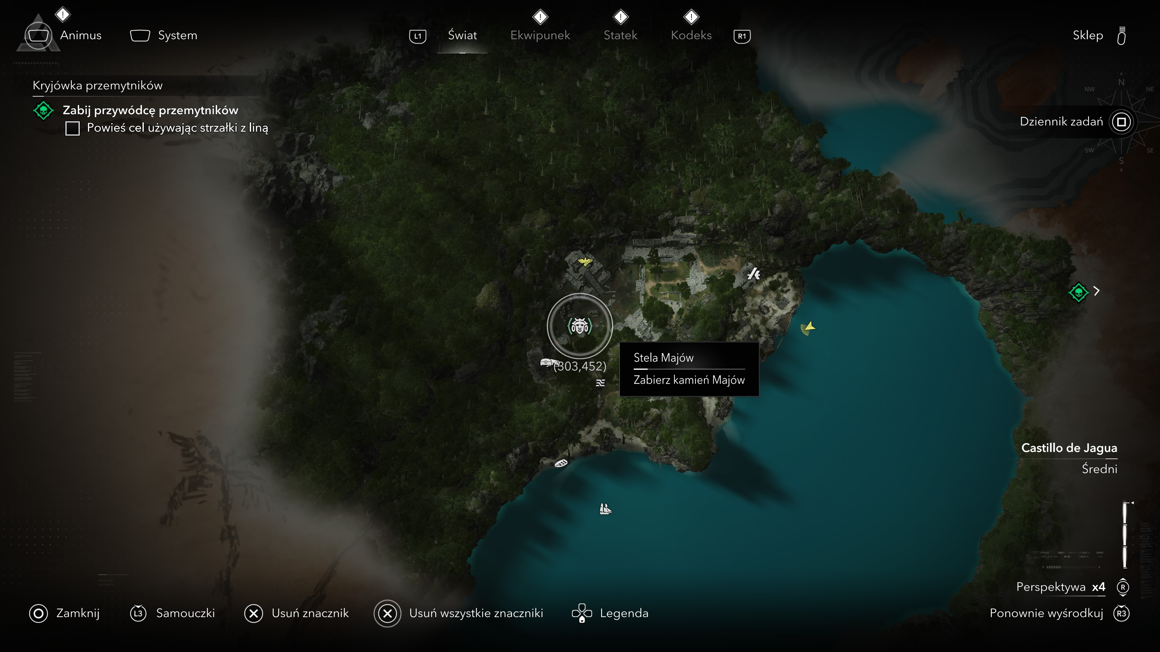 Assassin's Creed Black Flag Resynced - Stele Majów na Pinos Isle