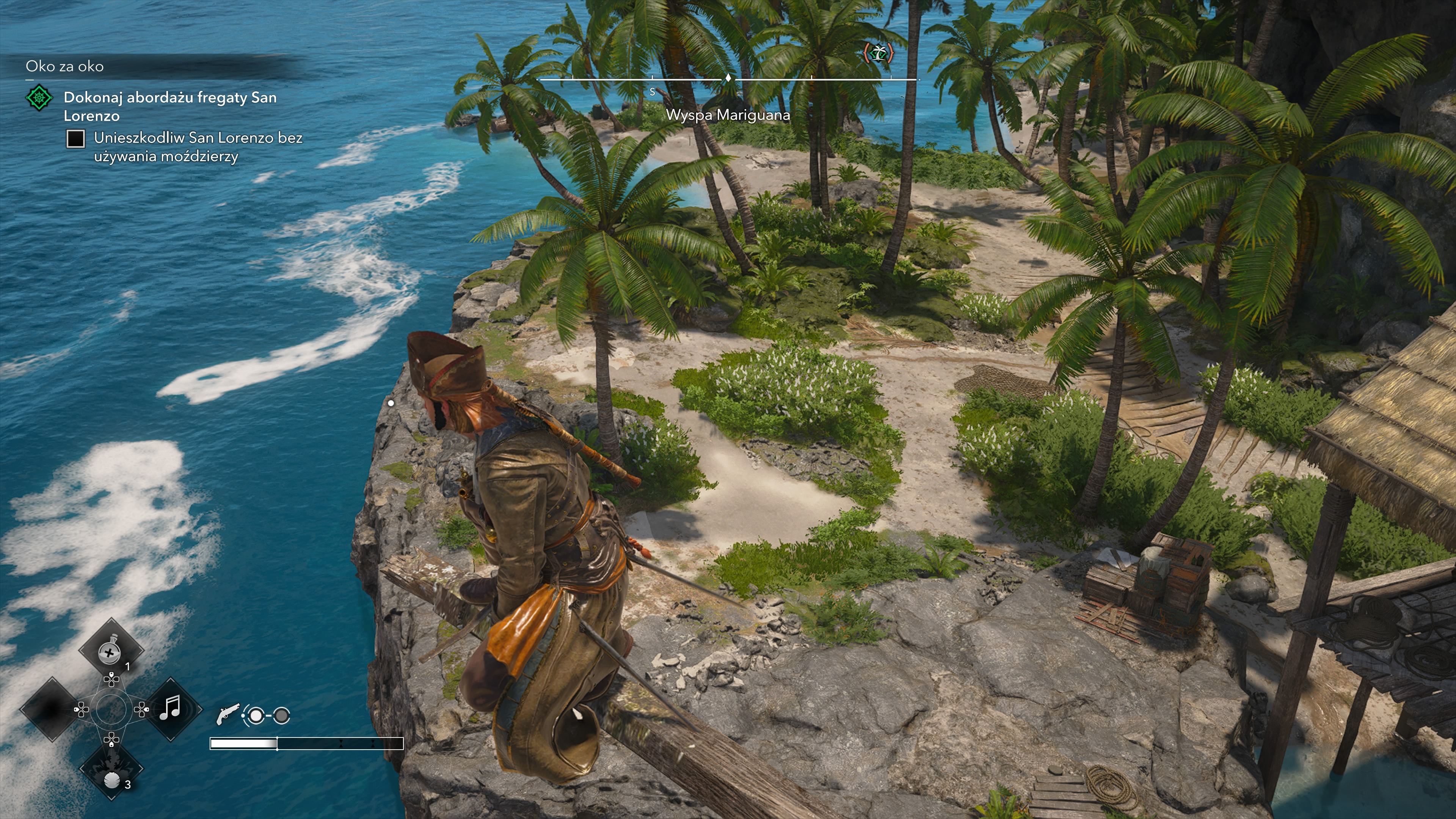 Assassin's Creed Black Flag Resynced - Wieże synchronizacyjne, punkty widokowe na Wyspa Mariguana