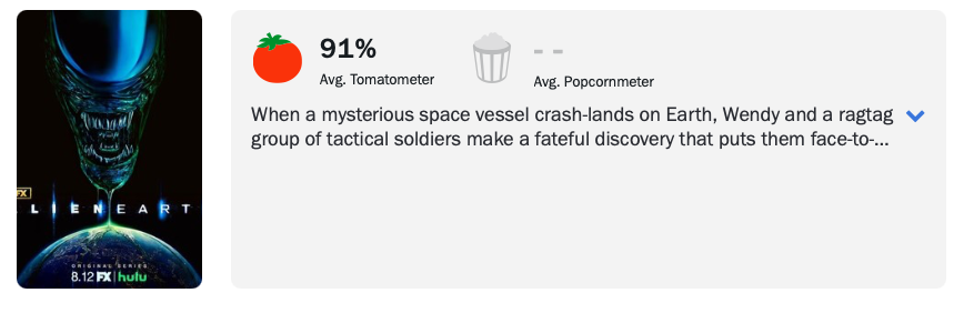 Obcy: Ziemia / Rotten Tomatoes