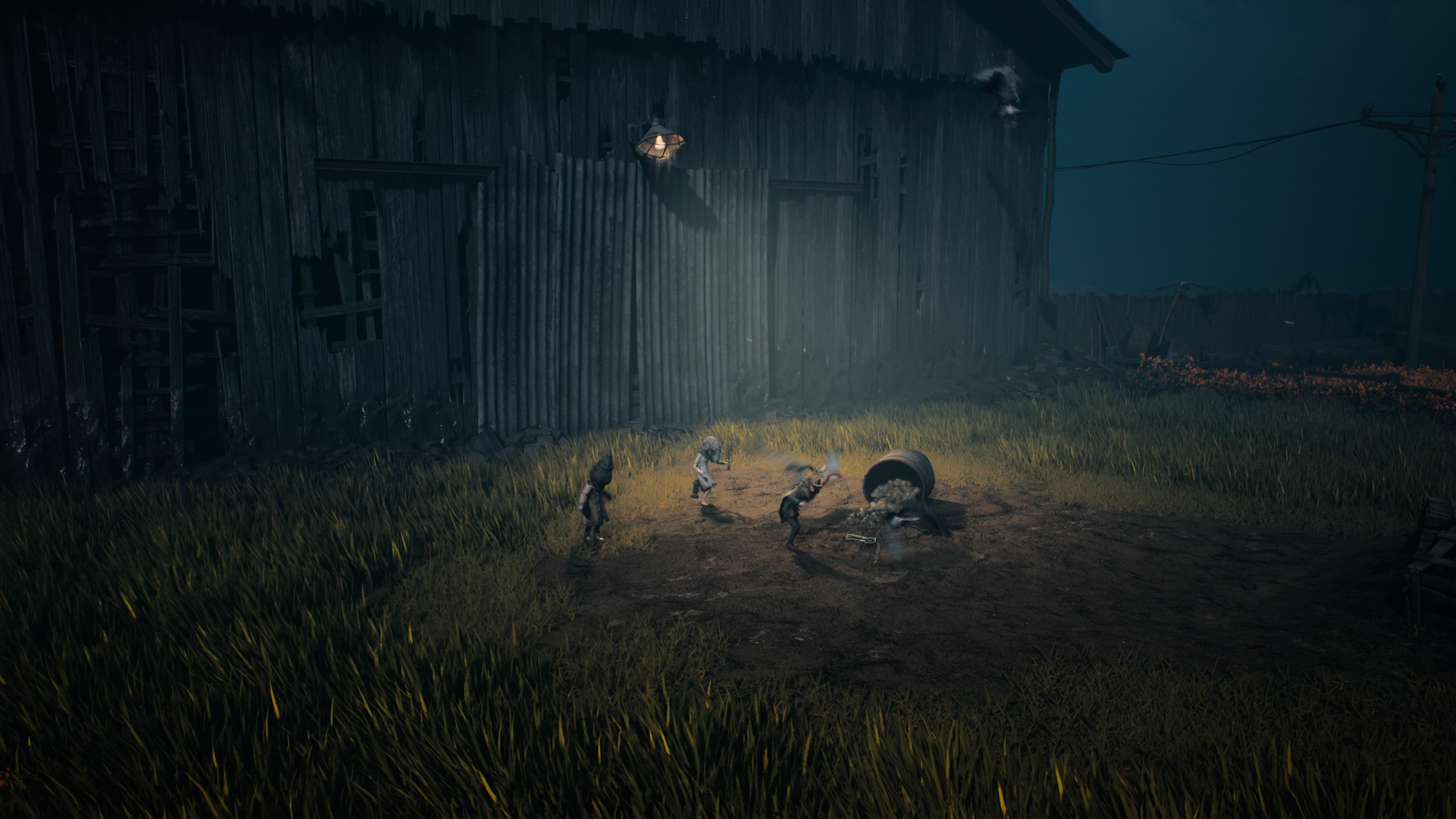 Reanimal - Akt 1: Powodzianie, opis przejścia, znajdźki: mur, jezioro, harpun, hotel, armata, świnie, ptak