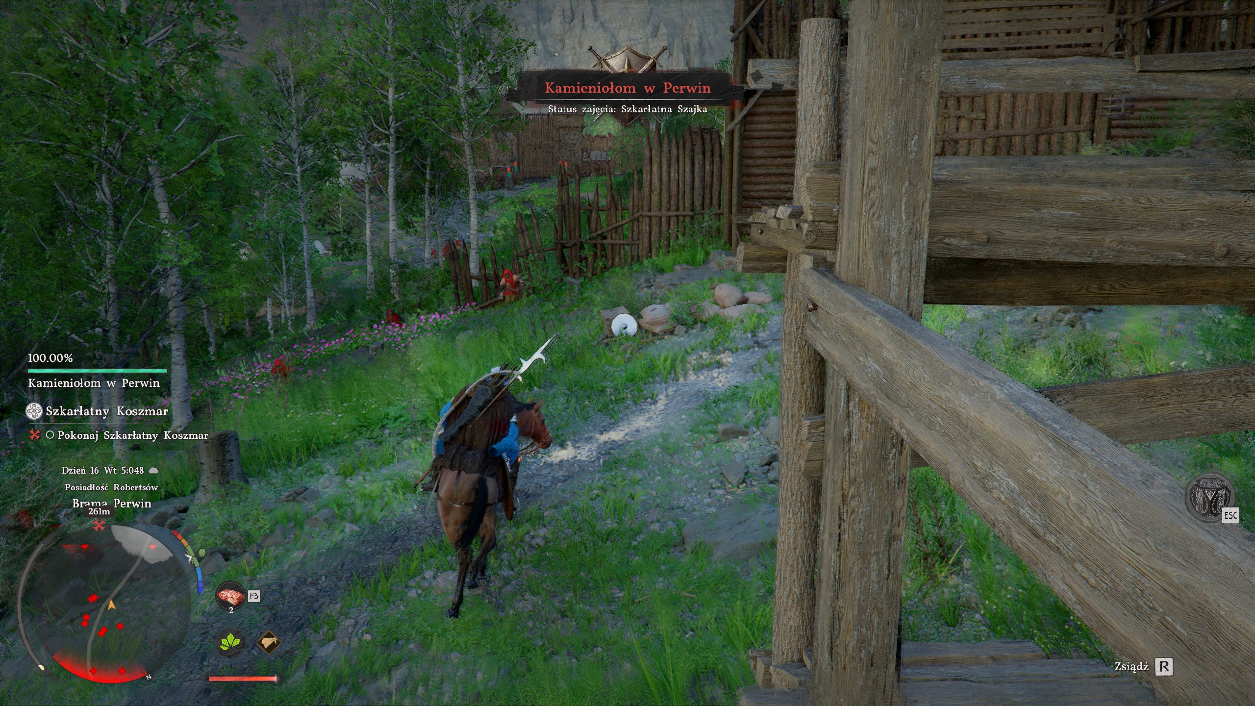 Crimson Desert - Dziwny czerwony dym, Szkarłatny Koszmar, Zasłona: fort Perwin, brama