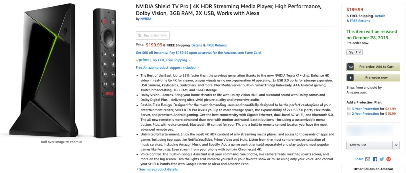 NVIDIA Shield TV Pro zadebiutuje wkrótce. Amazon ujawnił szczegóły sprzętu