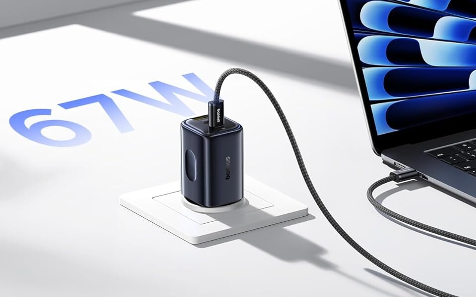 Bardzo mała ładowarka Baseus Picogo z mocą 67W, 3 portami USB-C za 69 zł zamiast 104 zł
