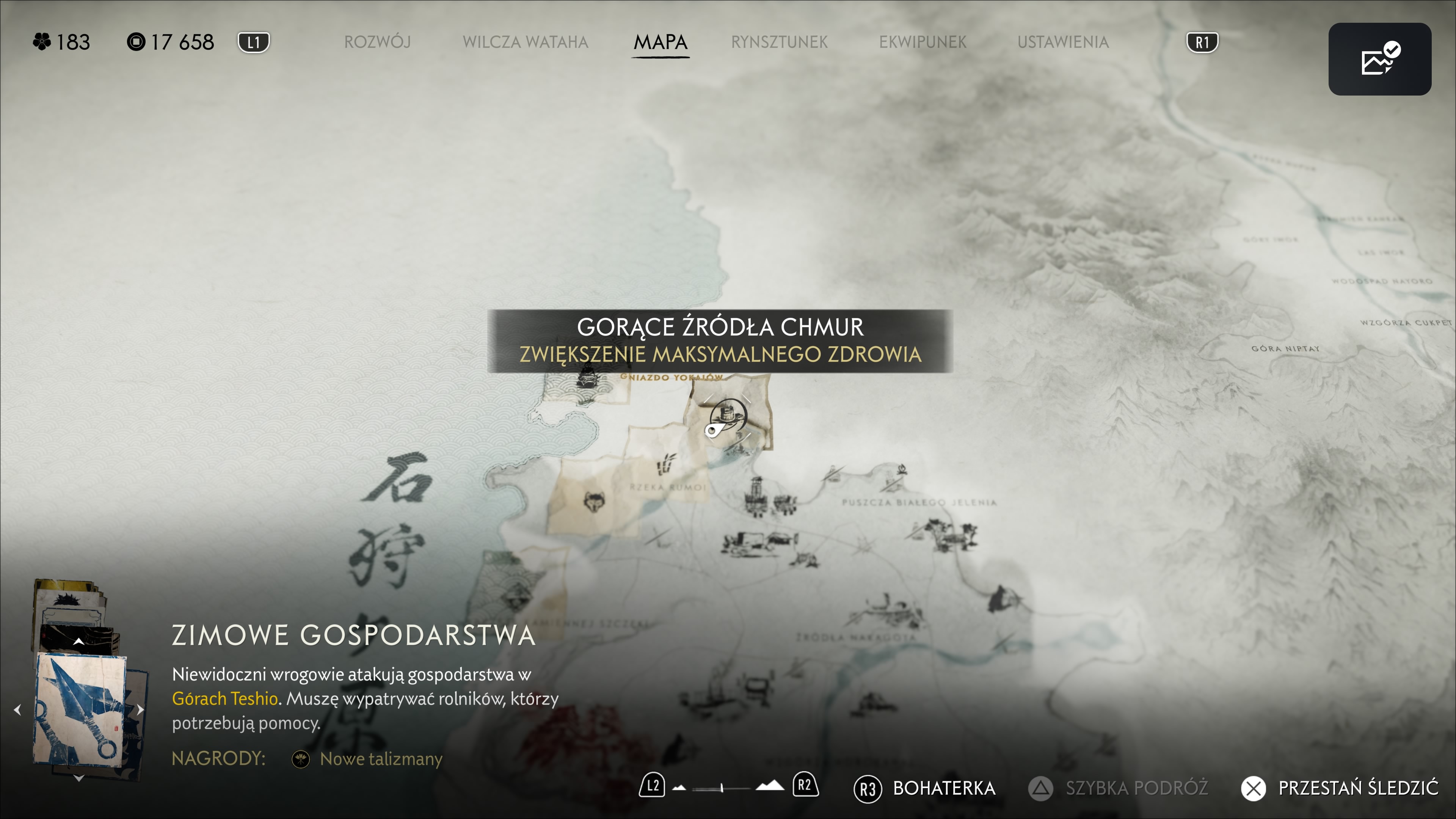 Ghost of Yotei - Nizina Ishikari: Wszystkie gorące źródła
