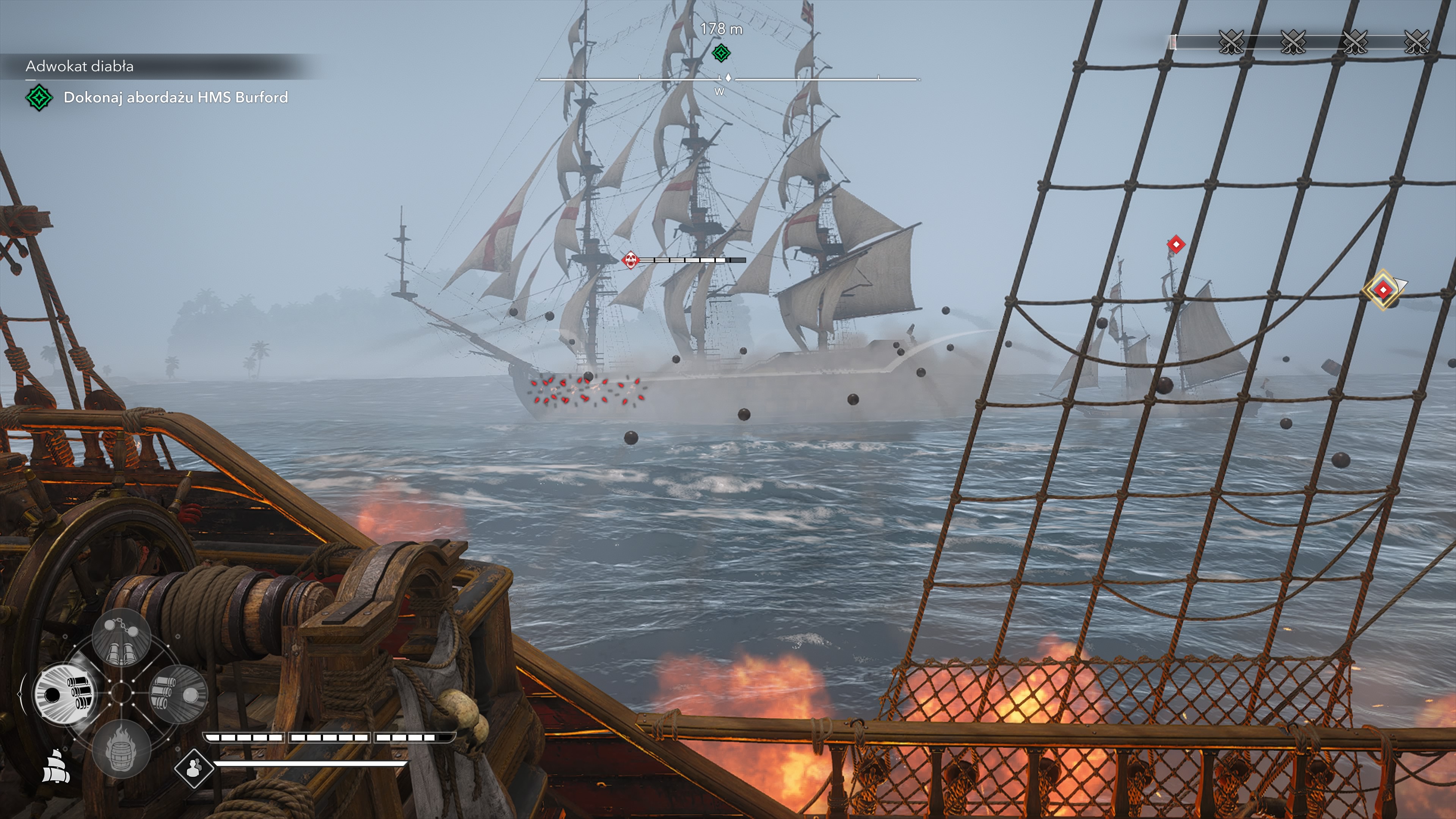 Assassin's Creed Black Flag Resynced - Adwokat diabła: brytyjski liniowiec, HMS Burford
