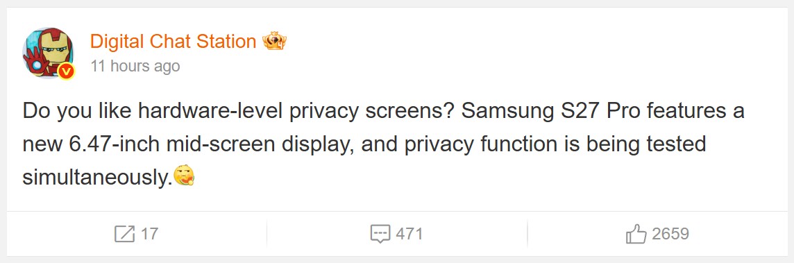 Galaxy S27 Pro_news