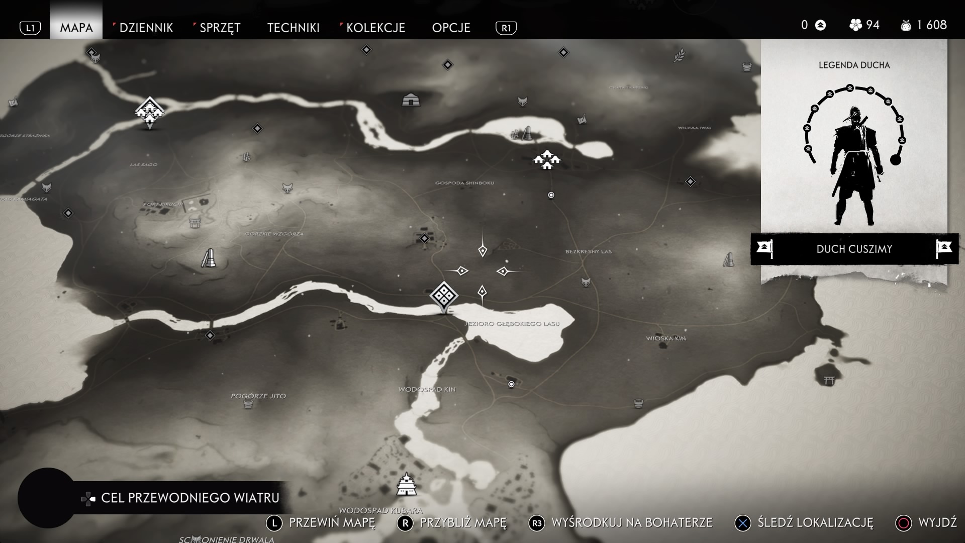 ghost of tsushima map size