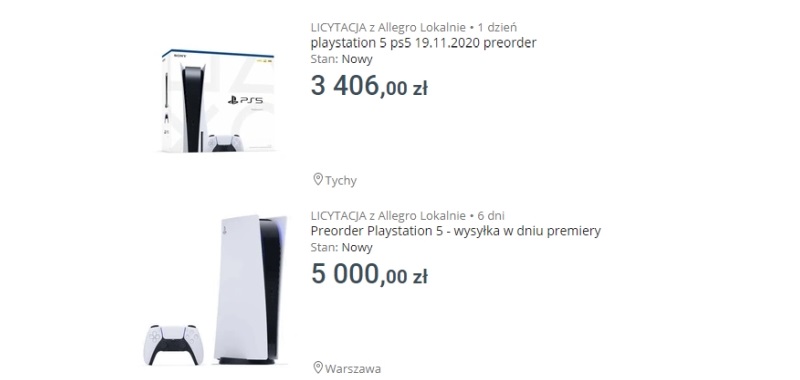 PS5 za 5000 zł? Gracze chętnie zapłacą więcej za preordery na PlayStation 5