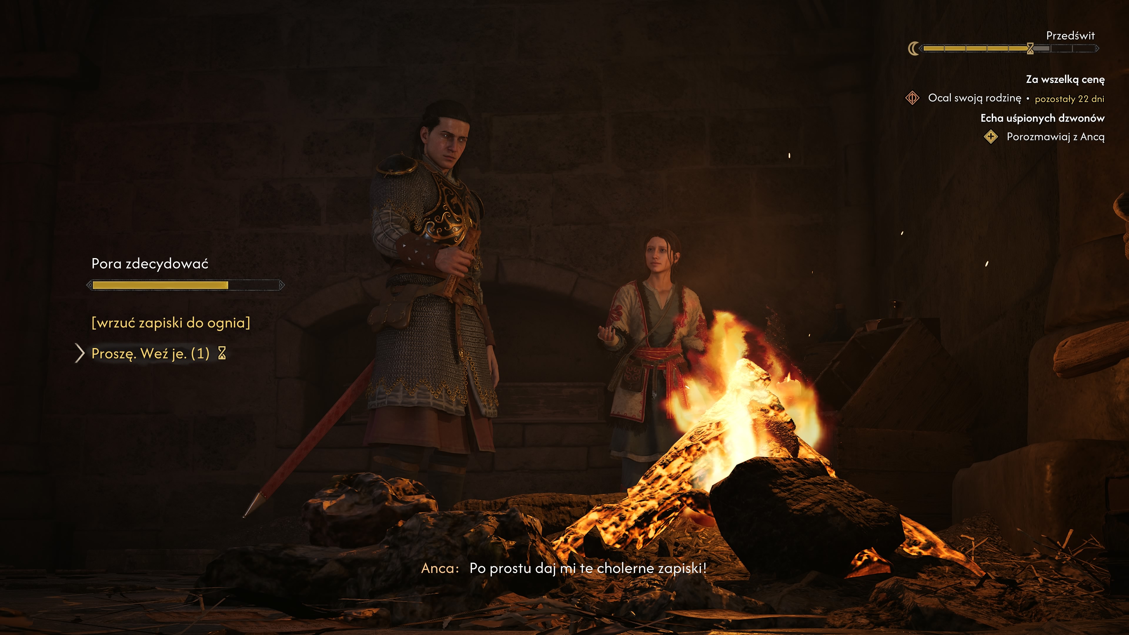 The Blood of Dawnwalker - Echa uśpionych dzwonów: Anca, klasztor, Leonica, biblioteka, kaplica, dzwonnica, infimeria, klucze, katakumby