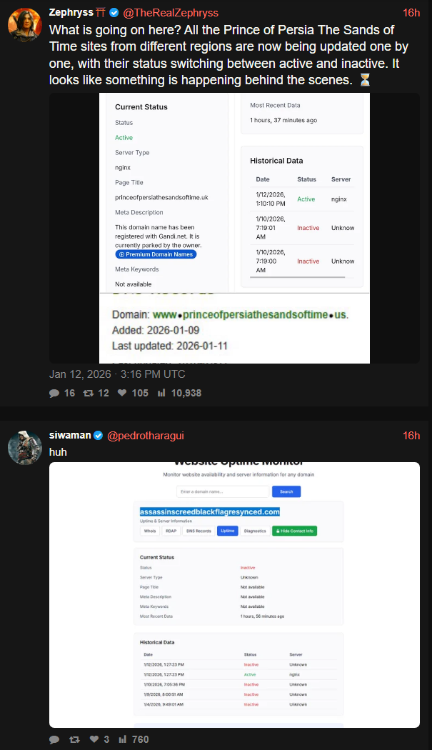 Ubisoft bawi się z graczami. Premiera AC Black Flag Resynced i PoP Remake możliwa w każdym momencie
