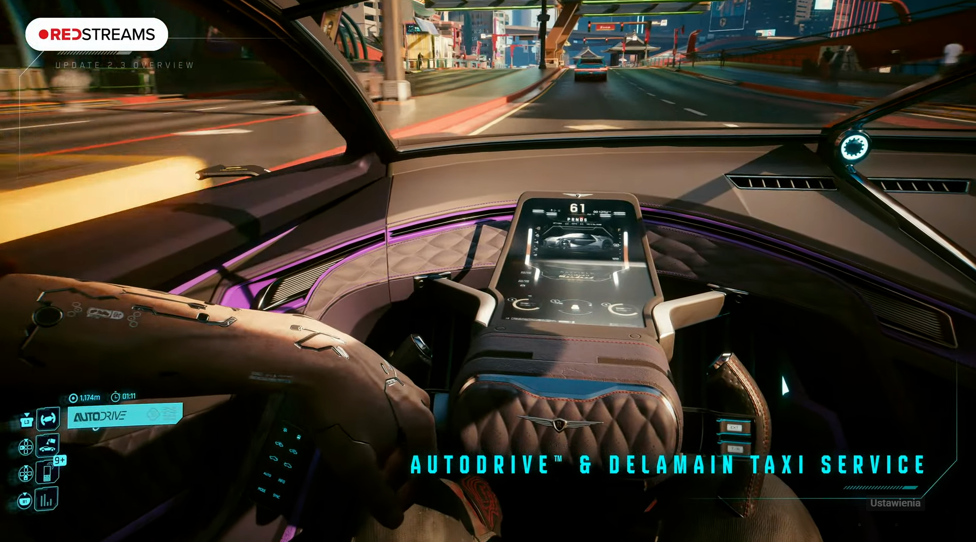 Cyberpunk 2077 patch 2.3 Autodrive Delamain