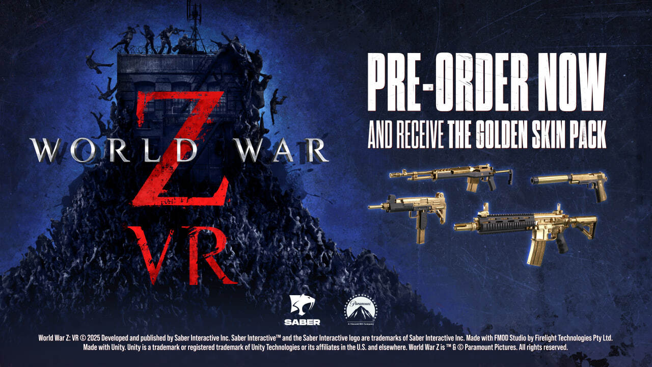 World War Z VR Golden Skin Pack Preorder bonus