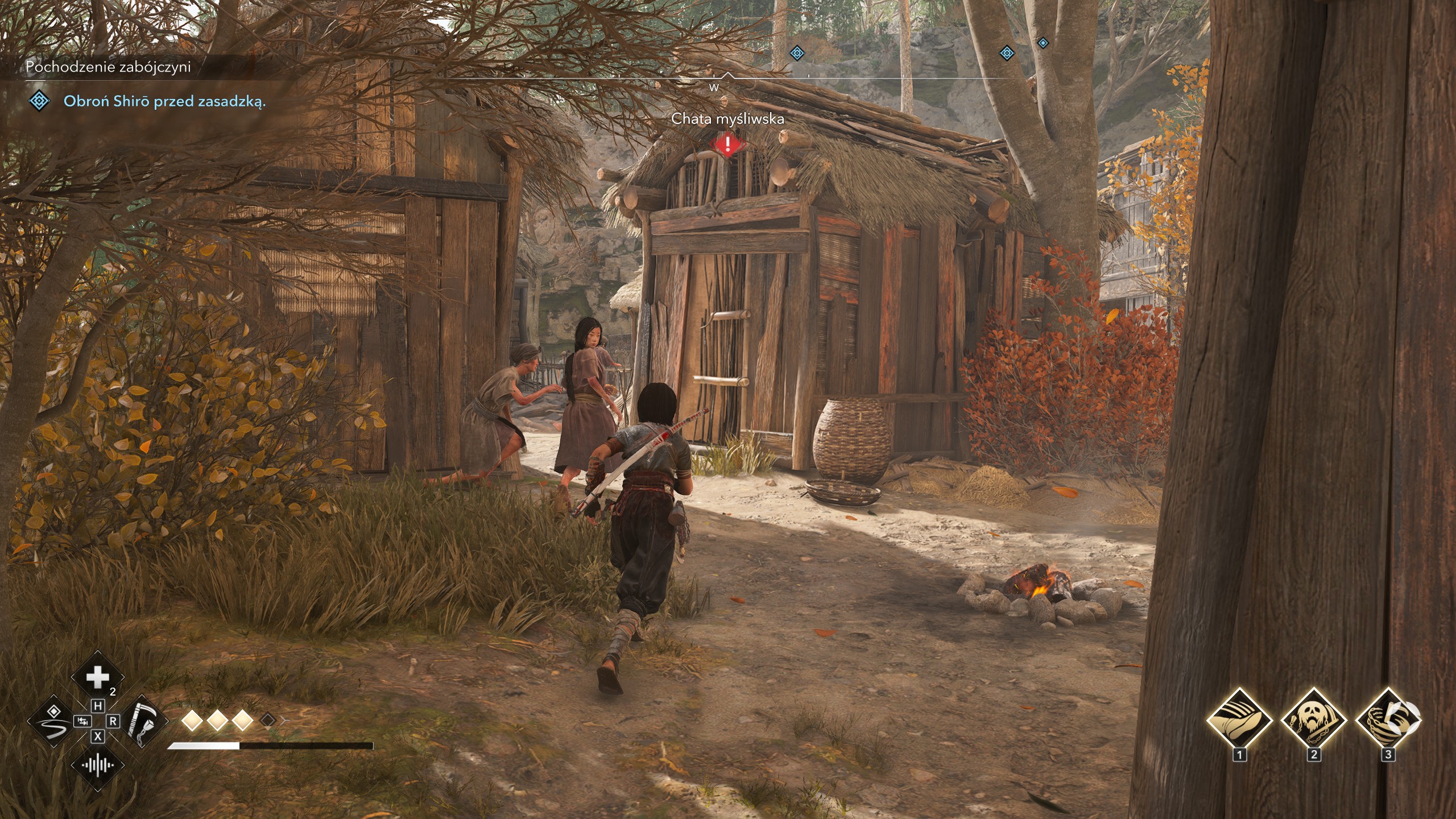 Assassin's Creed Shadows - Łowy na łowczynię, Pochodzenie zabójczyni: Nowaki, handlarz skórą, Shiro