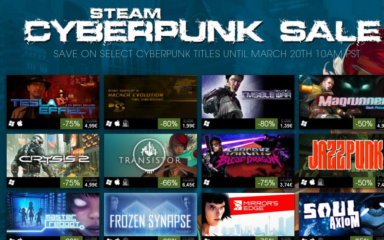 Valve przeceniło gry cyberpunkowe na Steam