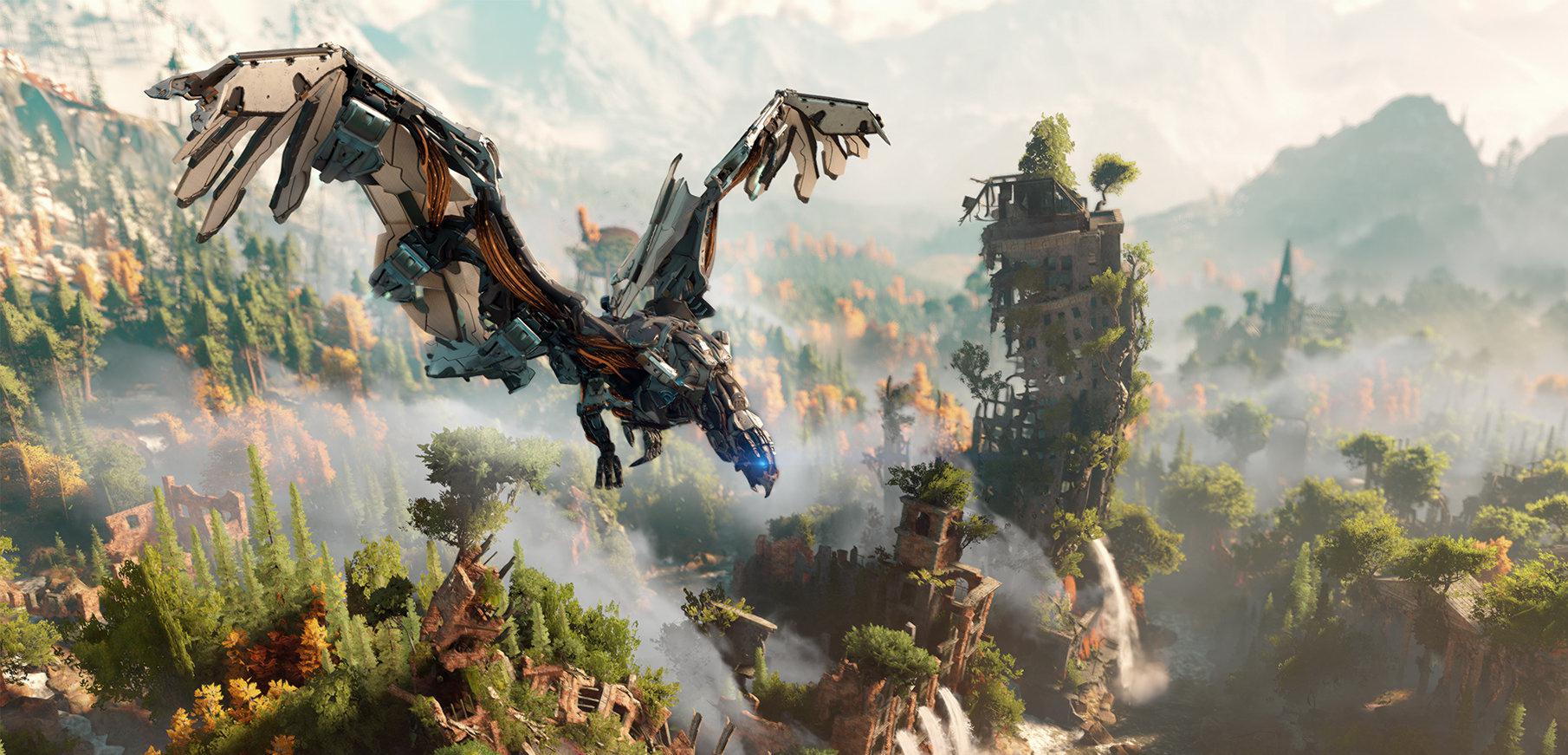 Polowanie na mechaniczne dinozaury trwa - gameplay z Horizon: Zero Dawn