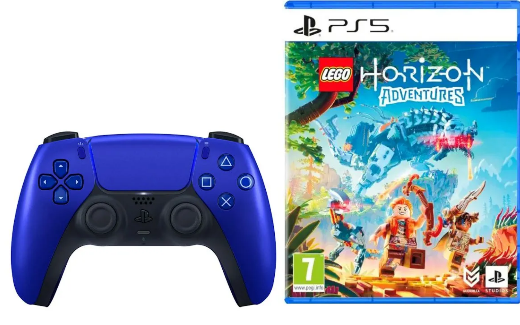 Idealna oferta dla poszukujących pada DualSense do PC i PS5. Limitka Cobalt Blue z Lego Horizon Adventures