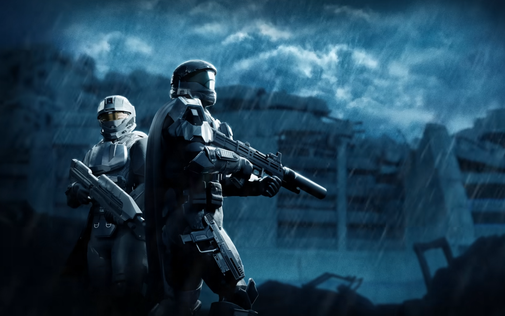 Helldivers 2 x Halo: ODST Warbond key art no logo