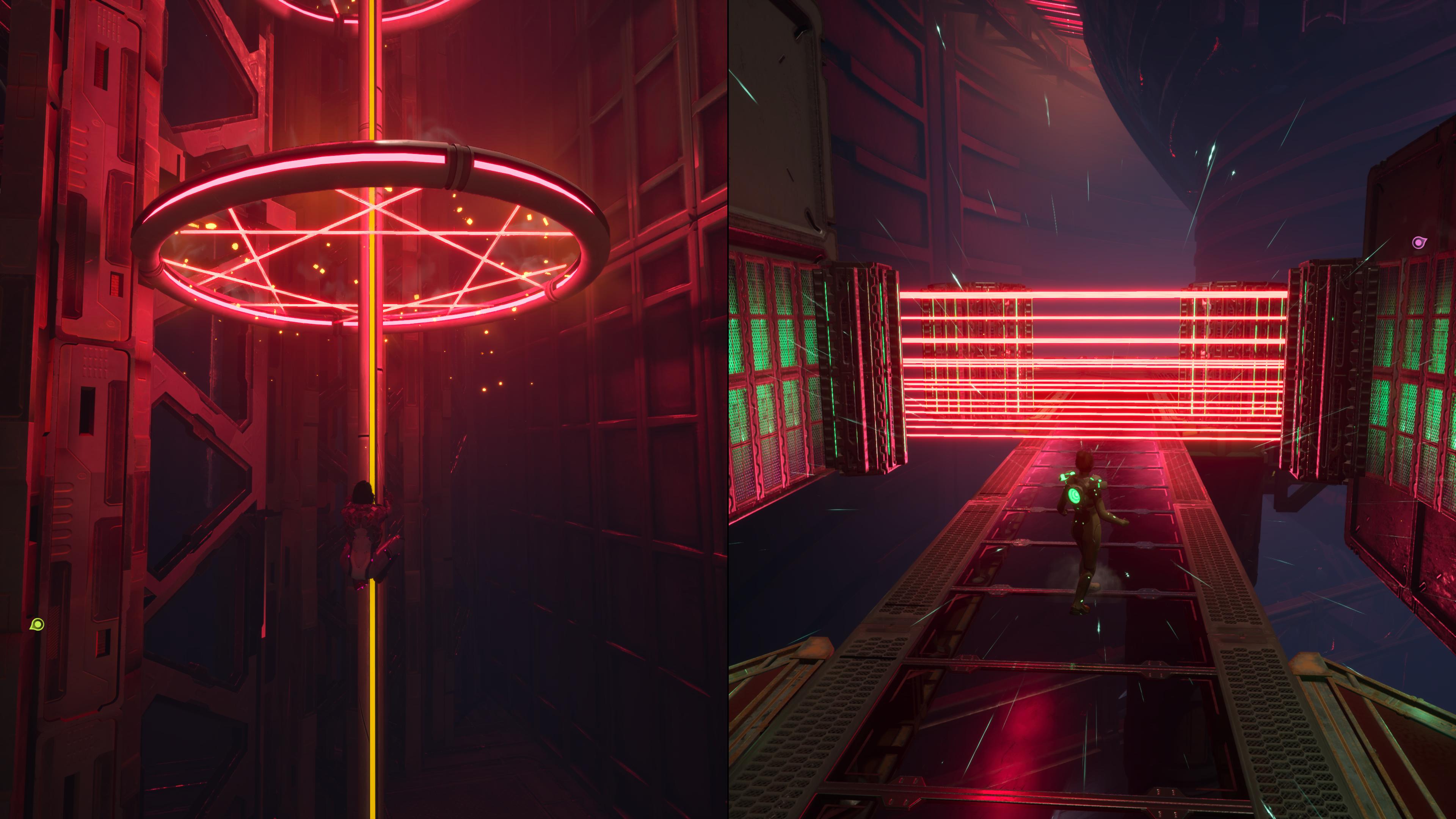 Split Fiction – recenzja gry. Sekwencja z laserami