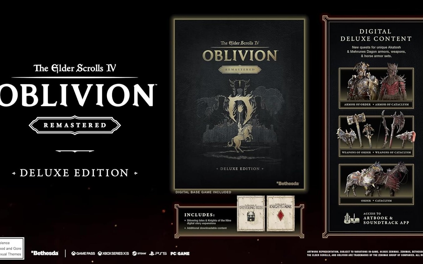 The Elder Scrolls IV: Oblivion Remastered na PS5 i XSX za 169 zł w pudełku + darmowa dostawa. Premiera 13.10
