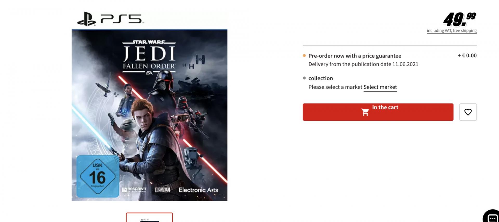 Star Wars Jedi: Upadły Zakon na PS5 i XSX|S zadebiutuje niedługo? Wyciekła data premiery odświeżonej wersji