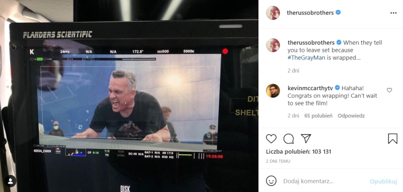 Netflix szykuje kolejny hit. Zakończono prace na planie The Gray Man od braci Russo