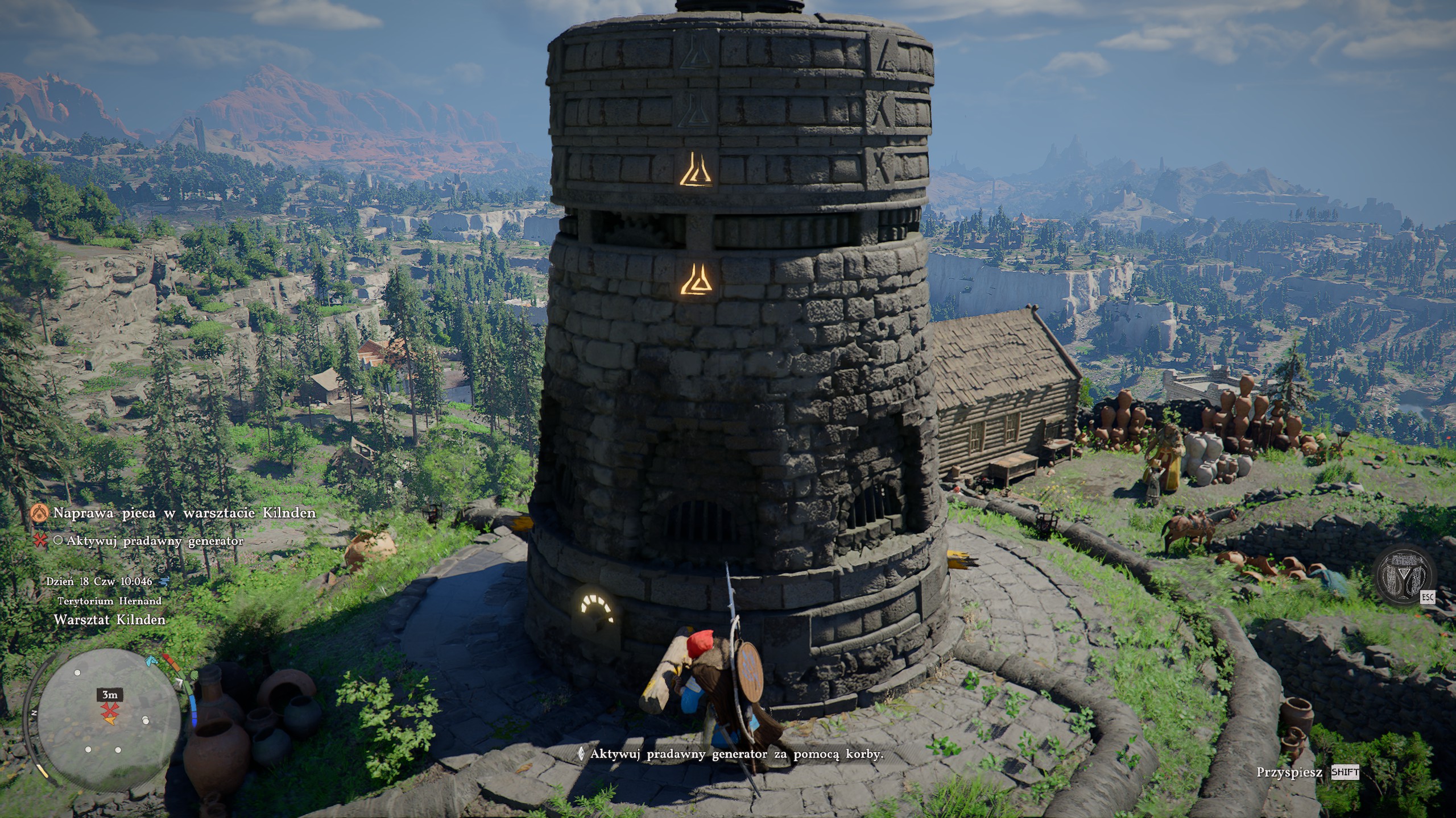 Crimson Desert - Warsztat Klinden: eksplozja, Grimnir, naprawa pieca, pradawny generator