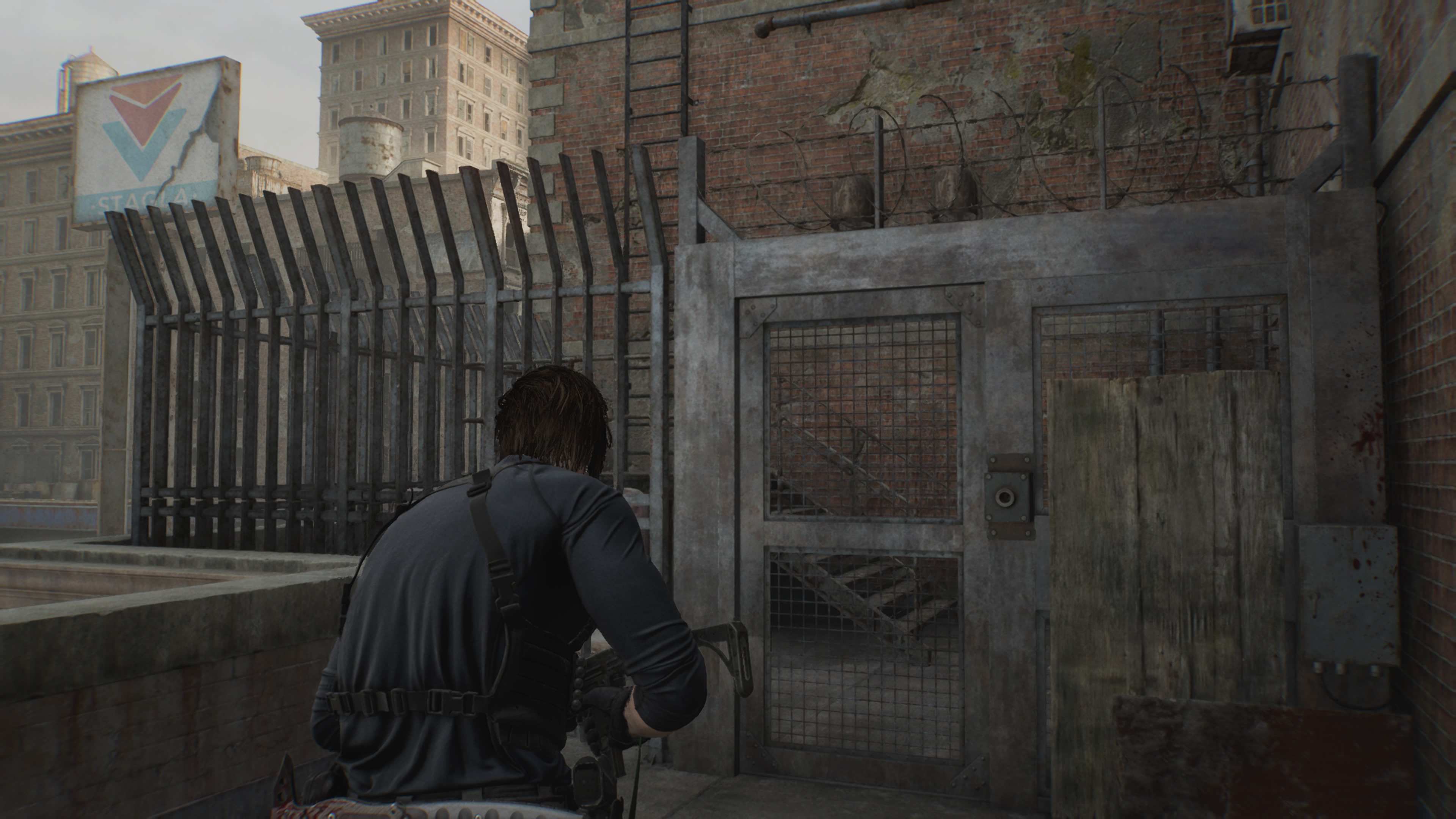 Resident Evil Requiem - Leon: oczyszczalnia, odbiornik, apartament Cedarbrook, żołnierze, korbka, moździerz