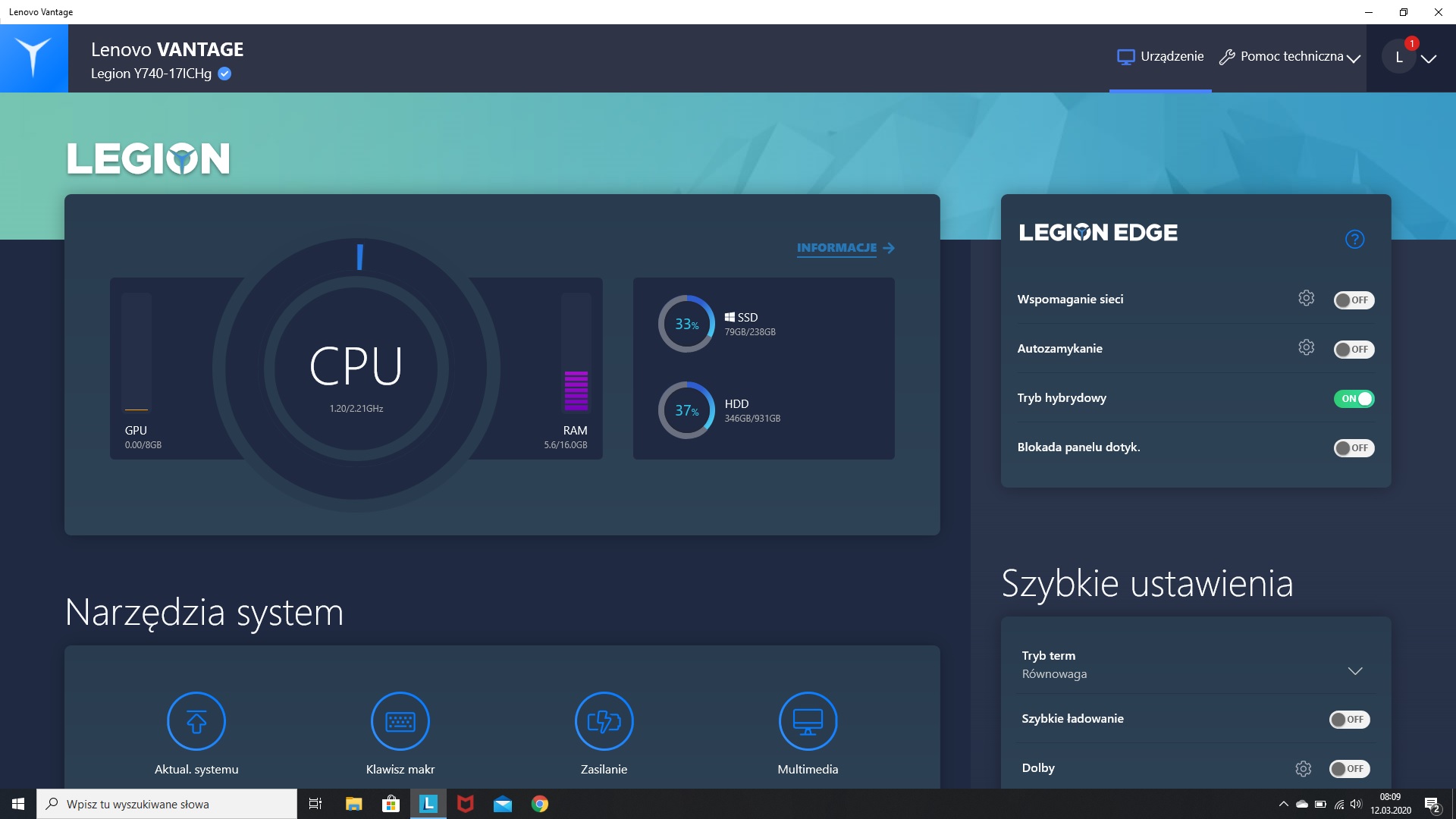 Lenovo Legion Y740 – recenzja sprzętu. Potężny laptop z RTX 2080 Max-Q i procesorem i7!