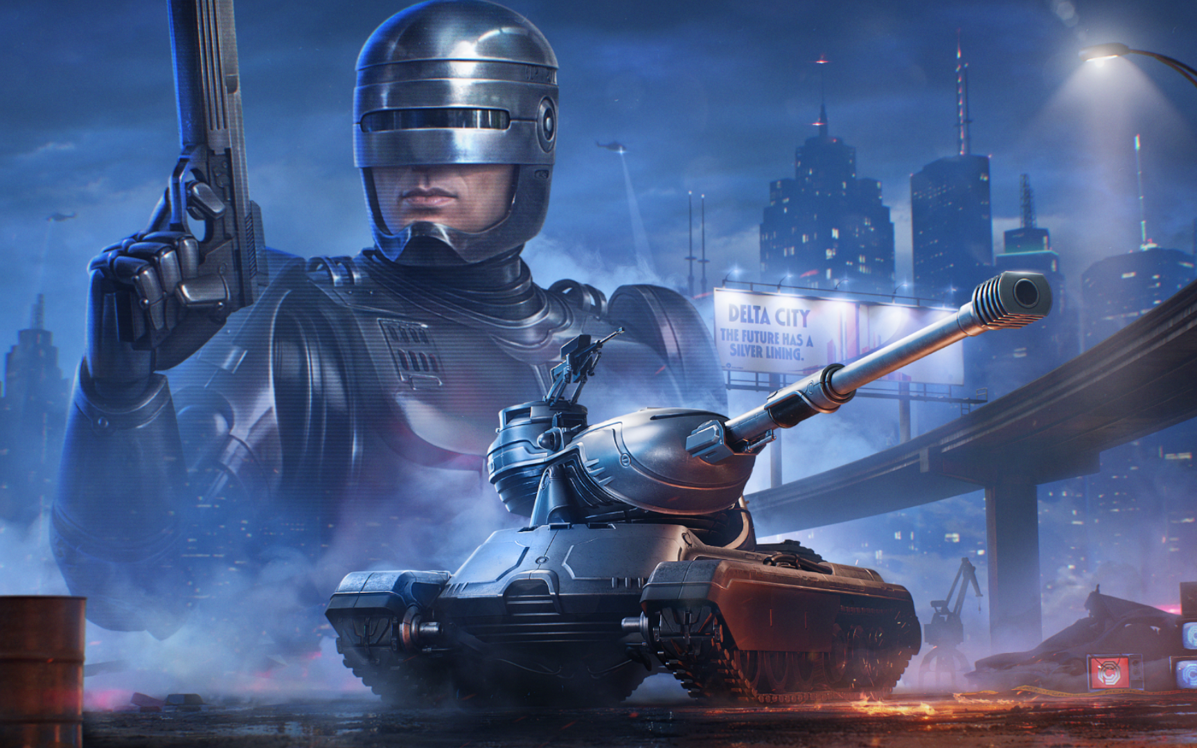 Czołgi otrzymają wsparcie od legendarnego stróża prawa. RoboCop wkracza do World of Tanks
