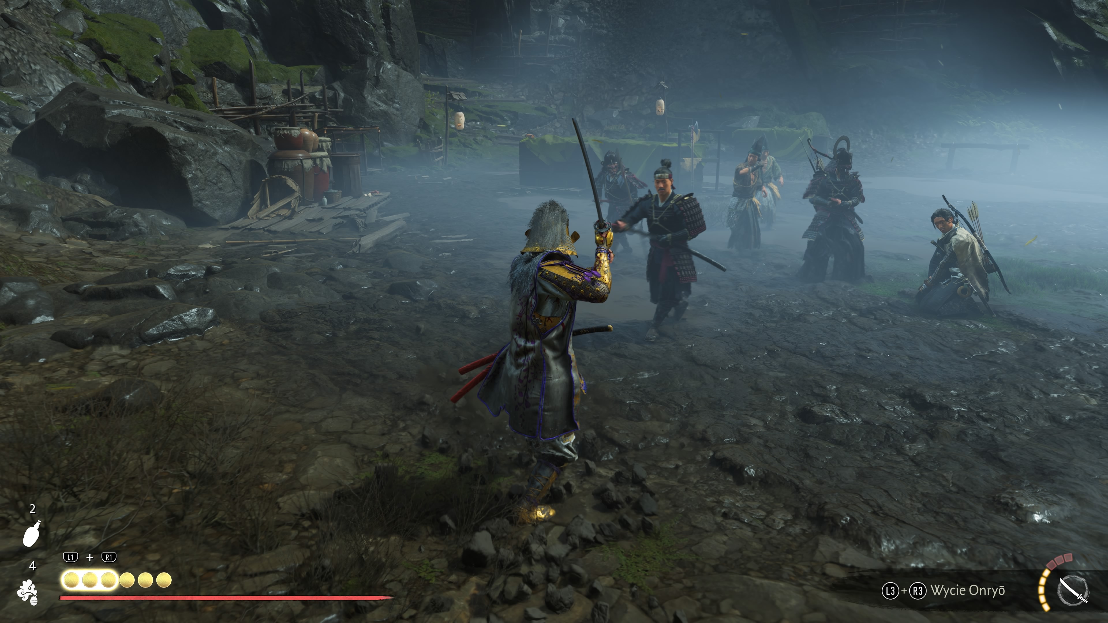Ghost of Yotei Echoes of Sekigahara - Bitwa teraźniejszości i przeszłości: góra Akan, Gwardia, boss Nagato