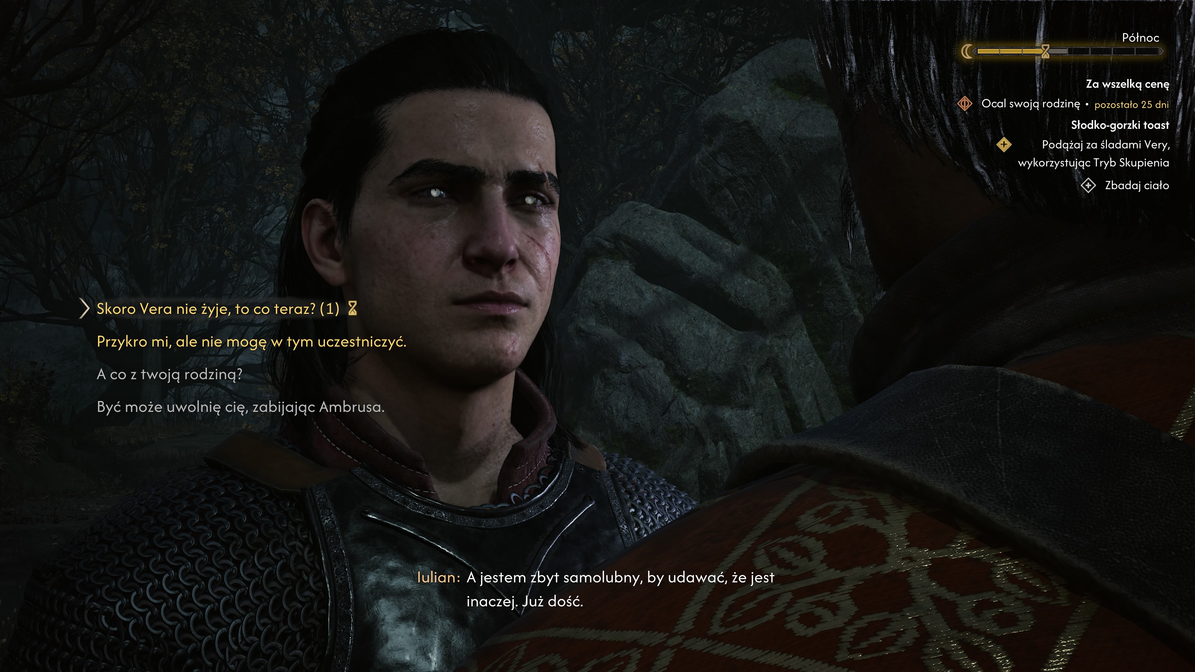 The Blood of Dawnwalker - Słodko-gorzki toast: Iulian Codrin, Vera, rytuał, wywar, upadła wiedźma