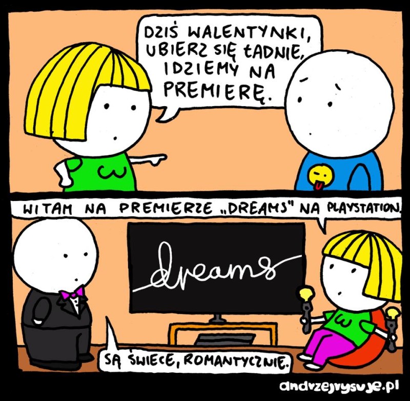W Dreams można nawet tworzyć komiksy. Andrzej Rysuje pokazuje swoją pracę